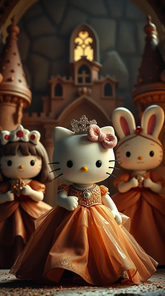 Free black Hello Kitty phone wallpaper