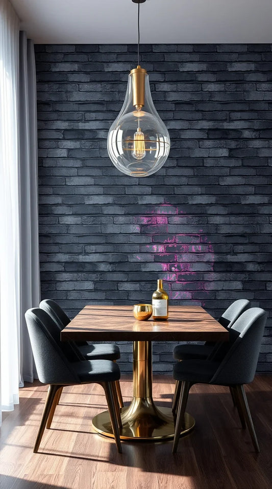 Beautifully decorated dining room with a cozy and elegant ambiance