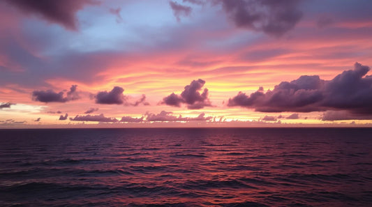 Free download fluffy sunset clouds
