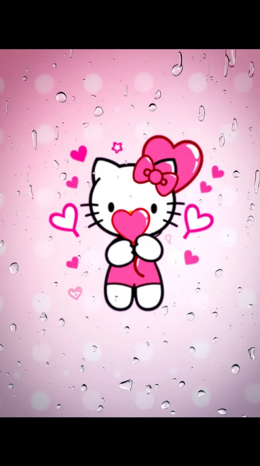 Cute Hello Kitty design with a clean white background