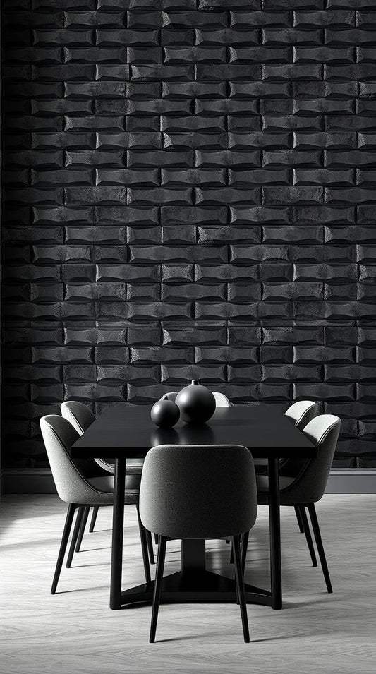 Sophisticated and trendy wallpaper selections for dining rooms