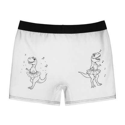 Funny Dinosaur Men's Boxer Briefs - Cozy Cotton Undergarments for Fun-loving Guys