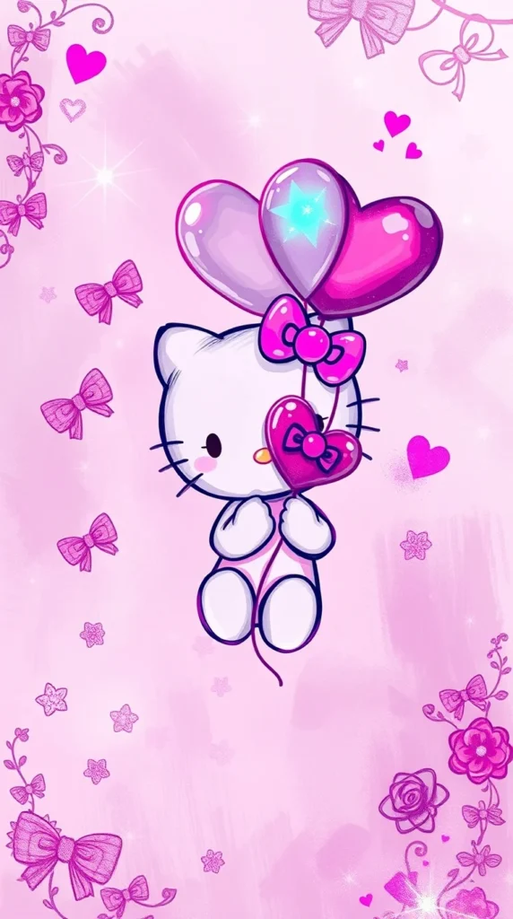 Cute Background Hello Kitty Wallpaper Download