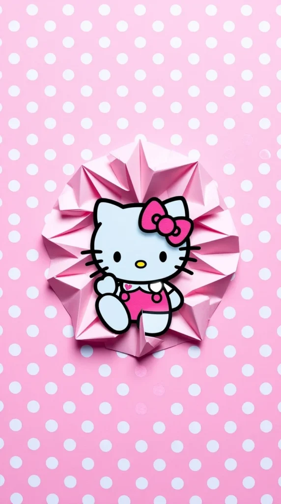 IPhone White And Pink Hello Kitty Background