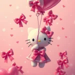 3D Hello Kitty Background 4k Phone