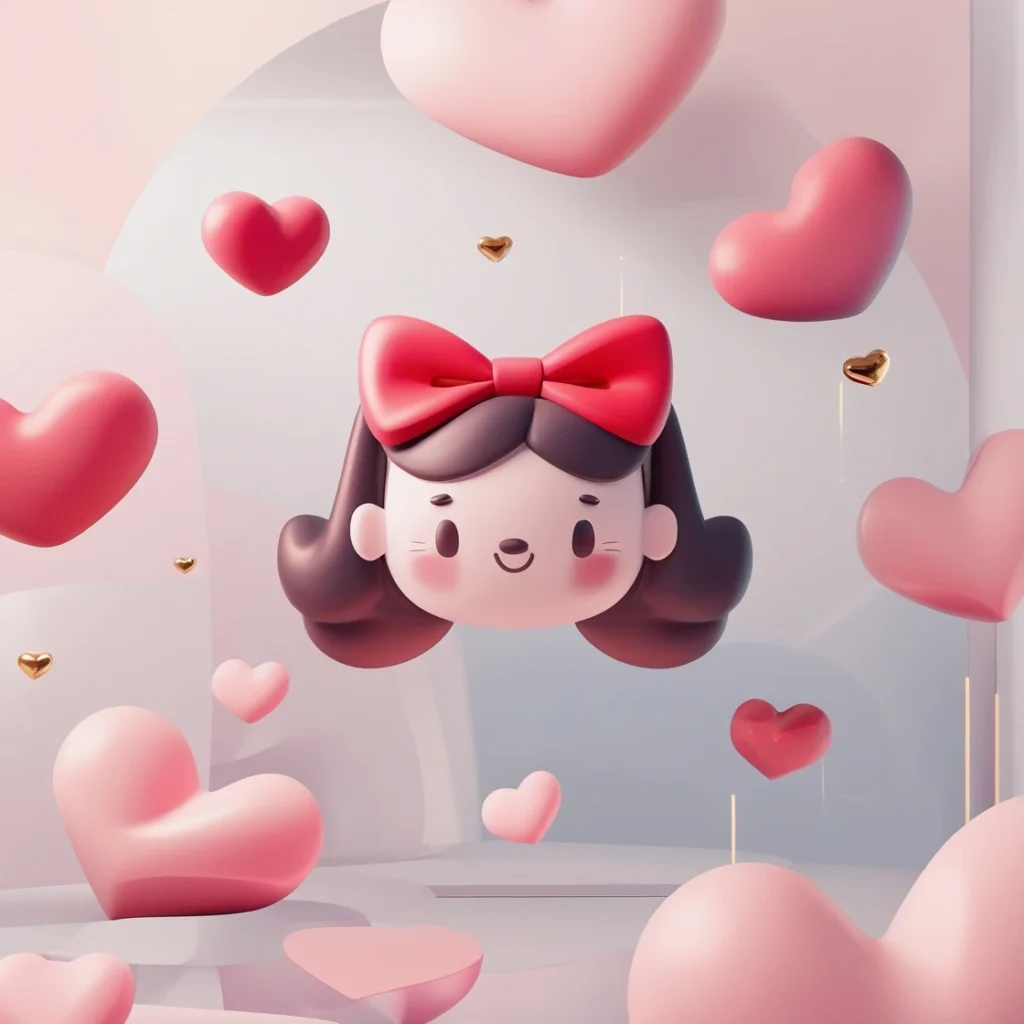 Cute Valentine Pink Wallpaper