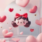 Cute Valentine Pink Wallpaper