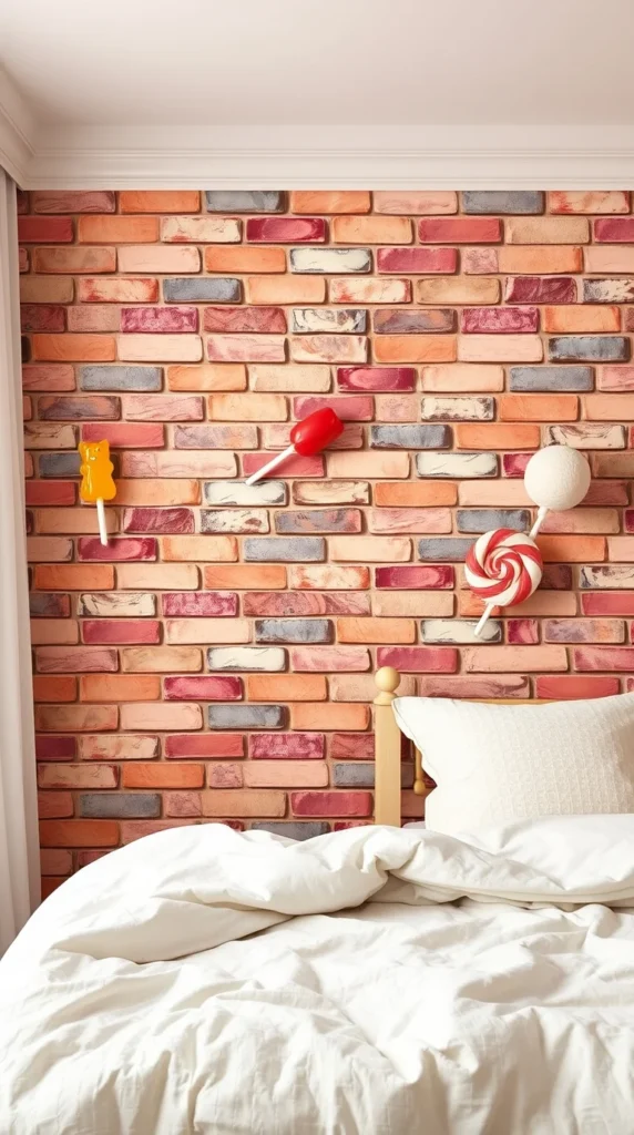 3d Brick Wallpaper Kids Bedroom Ideas