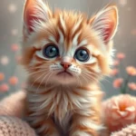 4K HD Fluffy Kitten Wallpaper