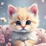 4K HD Kittens on White Background