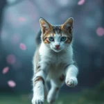 4K Cartoon Cat Background Wallpaper