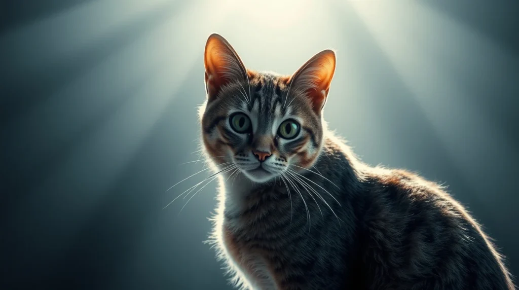 Download Cat with White Eyes Wallpaper