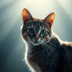 Download Cat with White Eyes Wallpaper