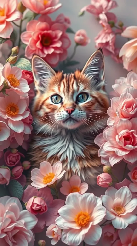 iPad Chibi Kitty Wallpaper