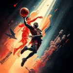 Dark-Themed Basketball HD Wallpaper for Desktop