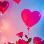 Romantic Bioluminescent Valentine’s Day Wallpaper