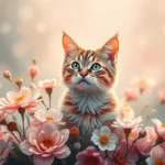 4K White Kitty Cat Wallpaper