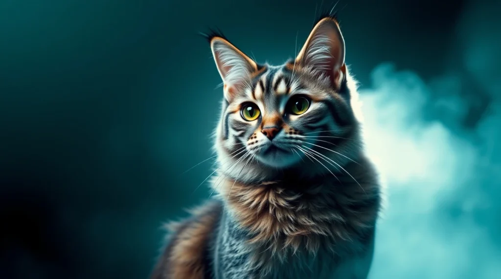 4K White Kitty with Blue Eyes Wallpaper