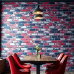 Brick Wallpaper Dining Room