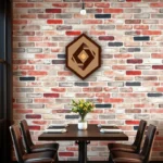 Brick Wallpaper Dining Room Ideas