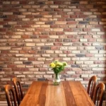 Brick Wallpaper Ideas For Dining Room