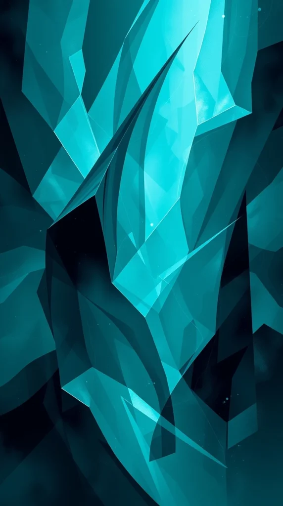 Download HD Teal Painting with Dynamic Angles
