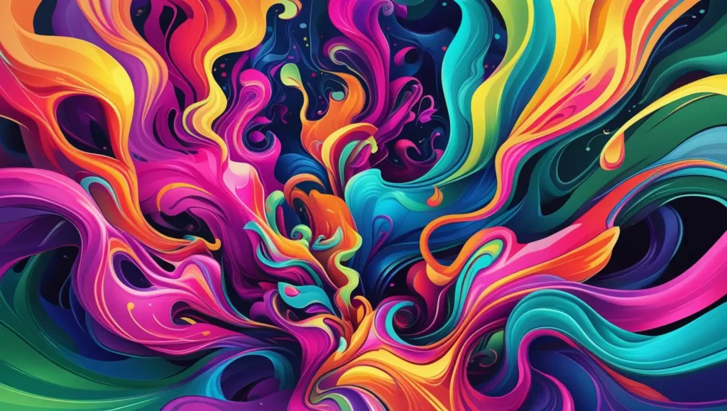 Download HD Teal Painting with Vibrant Light