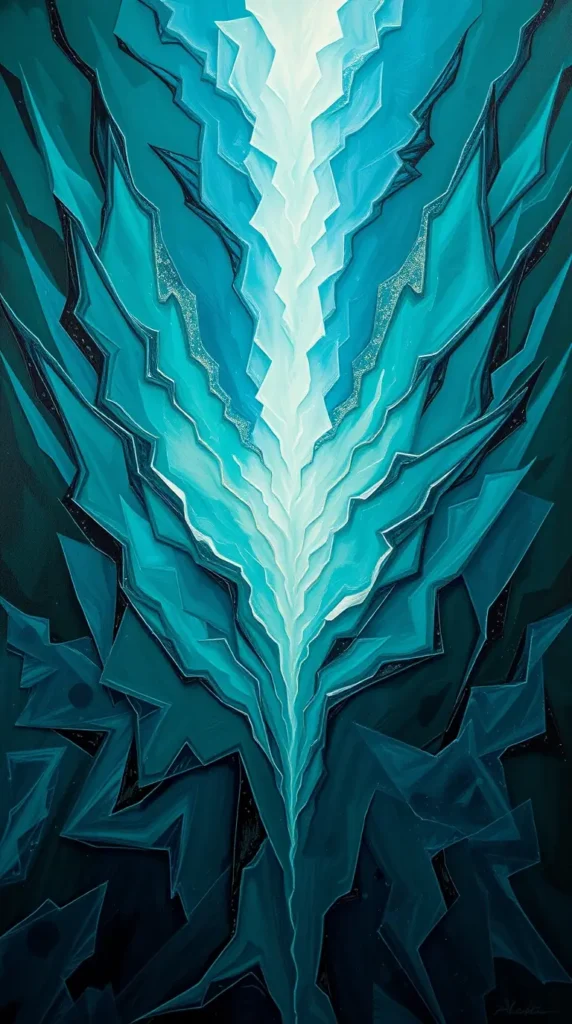 Download Luxurious Ethereal Teal Painting