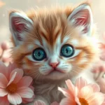 Free HD Cute Pink Kitten