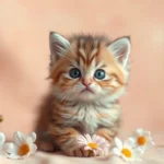 Free HD Fluffy White Kitten