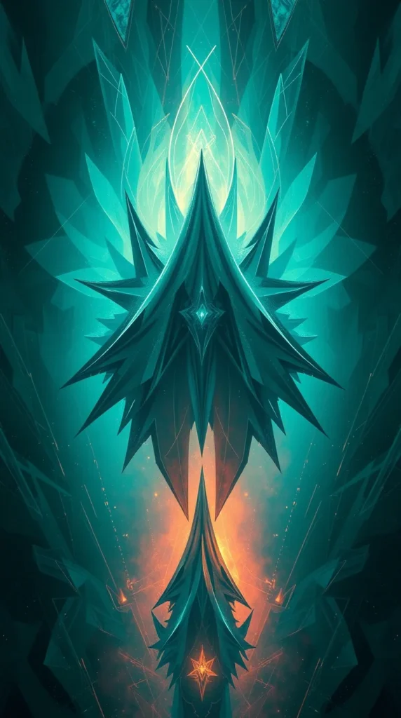 Download Sharp Angles Deep Teal Painting