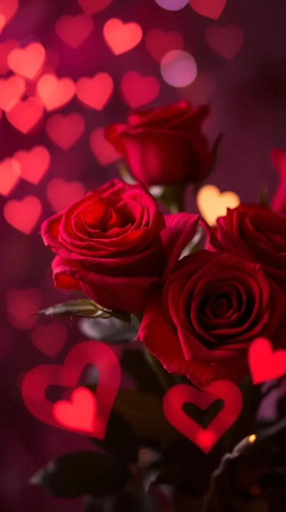 High-Resolution Roses – Valentine’s Day Background