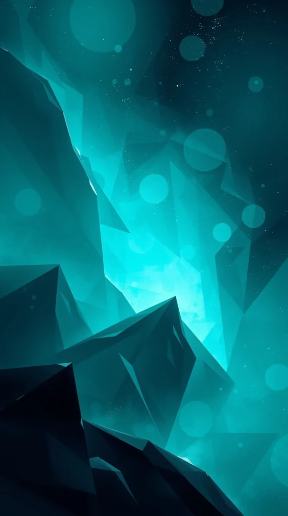 Vibrant Light Teal Painting HD Download