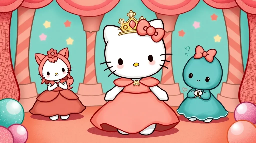 Kawaii Hello Kitty and Friends Wallpaper Download