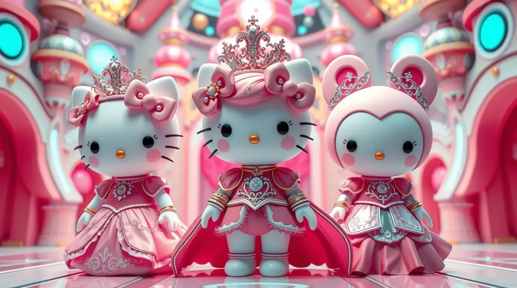 4K Pink Hello Kitty Bow Wallpaper Download